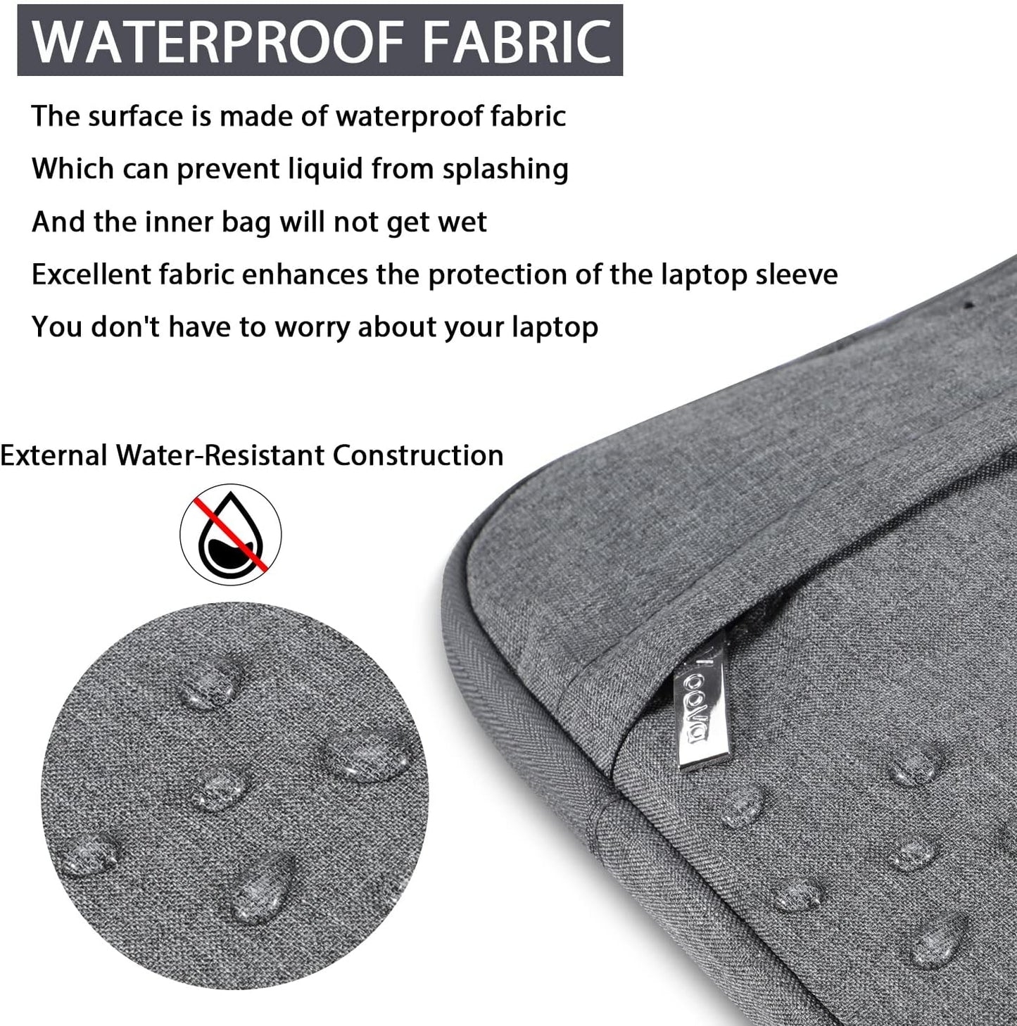 Laptop Bag Water Resistant Laptop Case Sleeve Shoulder Bag with Carry Handle