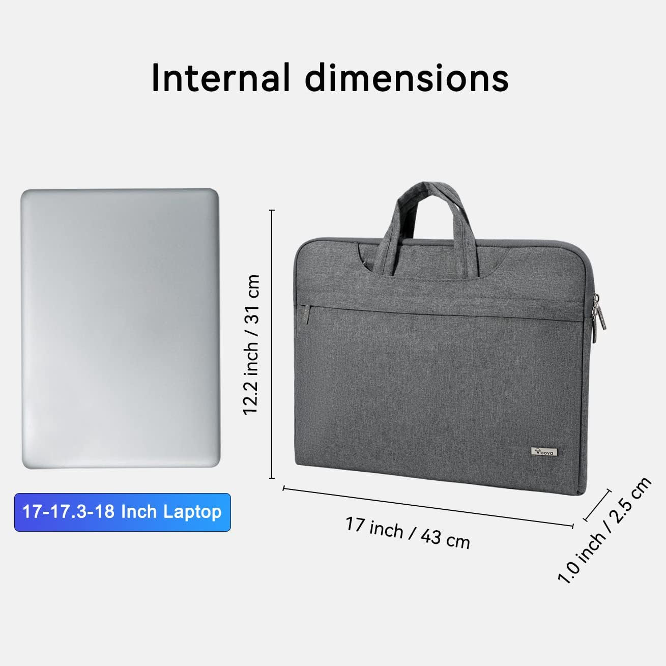 Laptop Bag Water Resistant Laptop Case Sleeve Shoulder Bag with Carry Handle