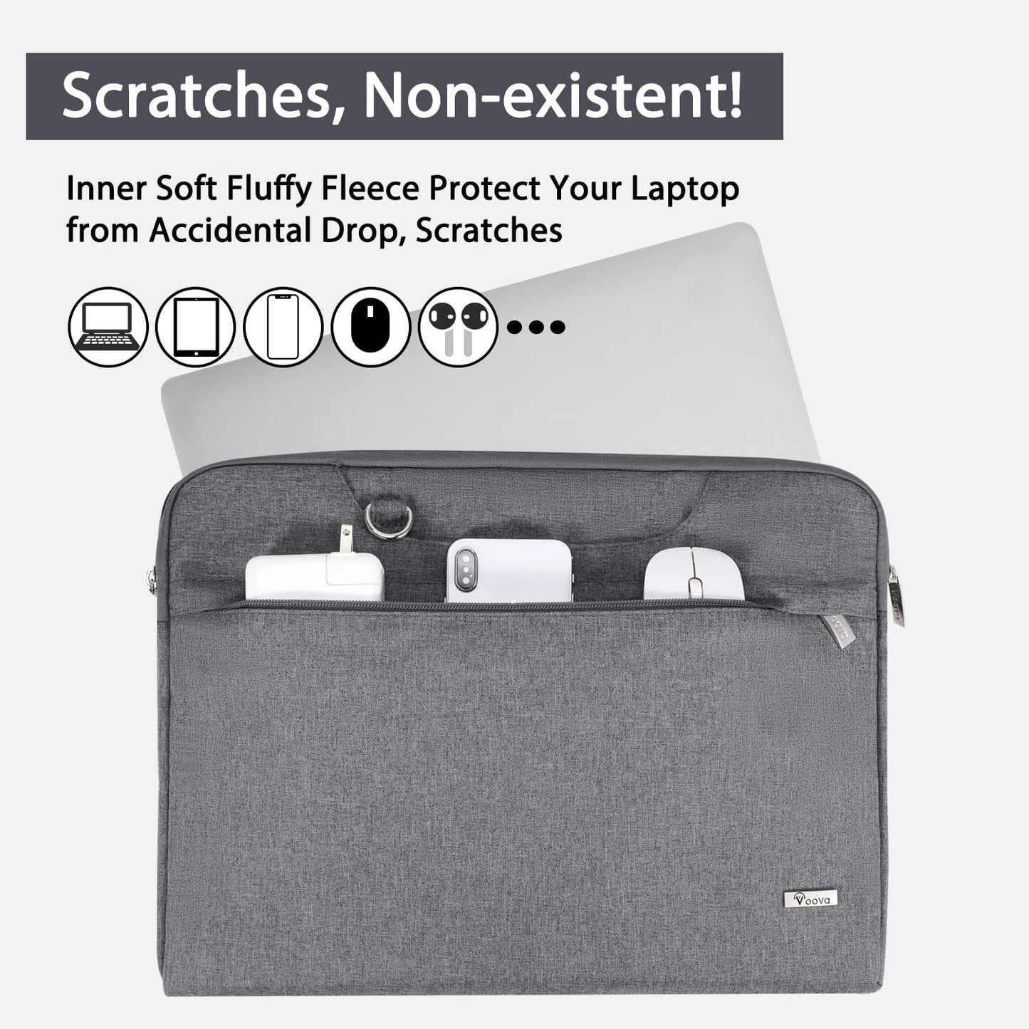 Laptop Bag Water Resistant Laptop Case Sleeve Shoulder Bag with Carry Handle