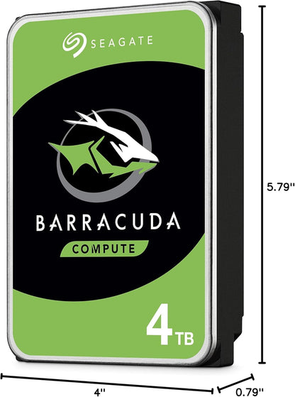 Barracuda 4TB Internal Hard Drive HDD – 3.5 Inch Sata 6 Gb/S 5400 RPM 256MB Cache for Computer Desktop PC – Frustration Free Packaging ST4000DMZ04/DM004