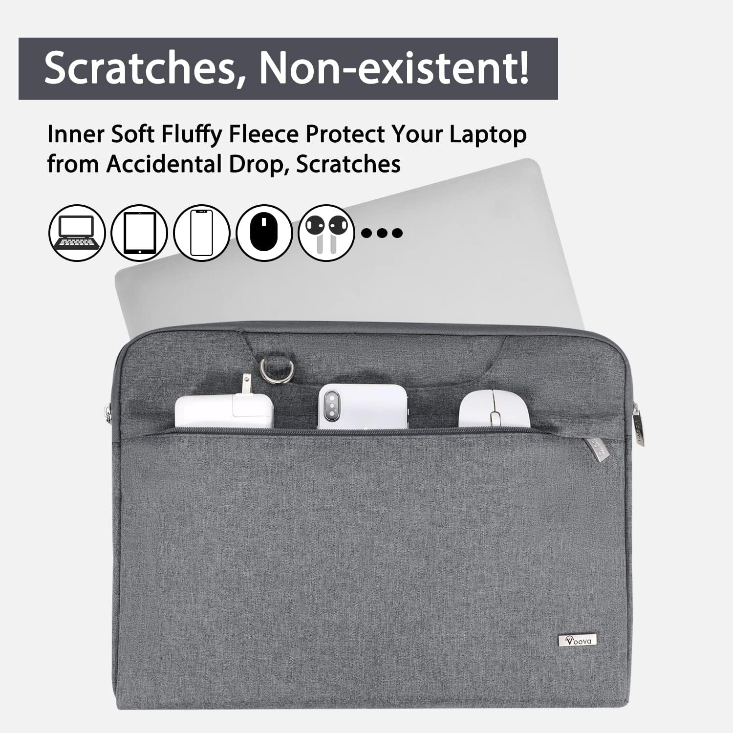 Laptop Bag Water Resistant Laptop Case Sleeve Shoulder Bag with Carry Handle