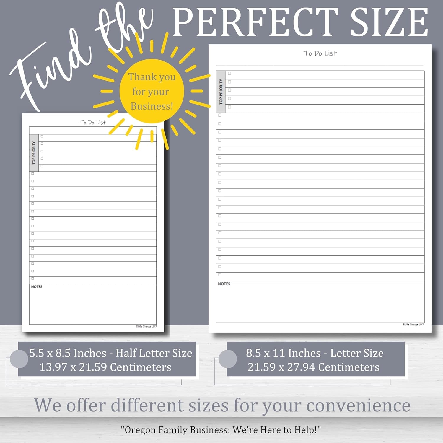 TO DO List Planner Notepad, 60 Page Planning Pad. Undated Todo Checklist W/Priority & Note Sections. Organize & Track Projects, Clients or Daily Tasks. 8.5 X 11, A4 Tear Sheets.